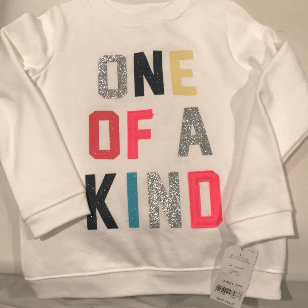 “One of a kind” sweatshirt
